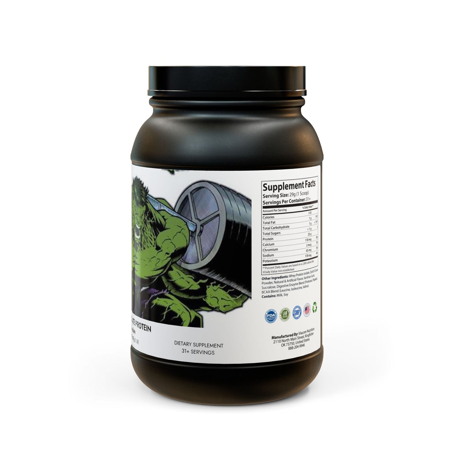 Whey Isolate Protein Supplement (907g, 2lb)